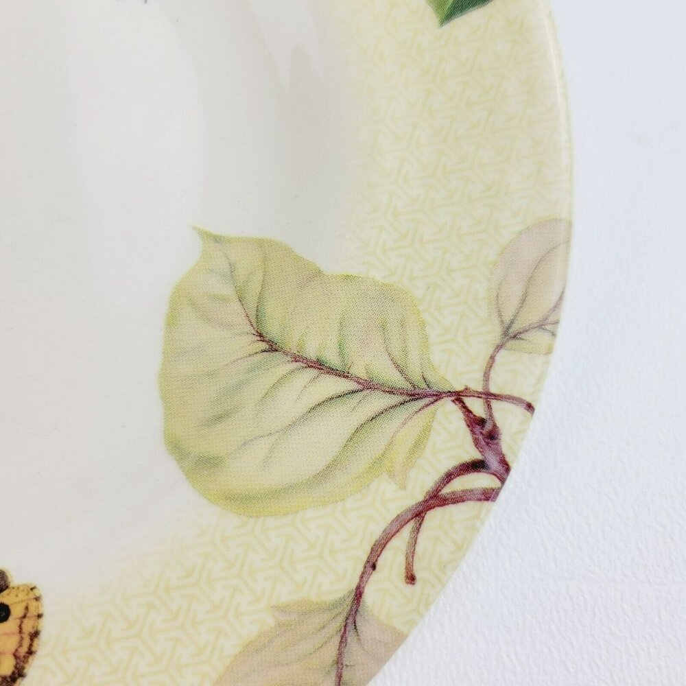 Spode Fruit Haven Bread Plate Butterfly Bee Fruit & Leaves, Fall Autumn Dishes - Picture 5 of 13